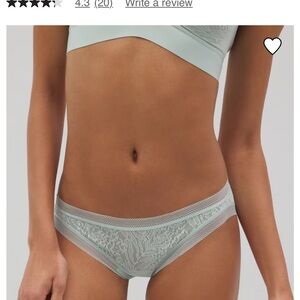 Soma Stretch Lace Bikini in Harbor Green M NWT